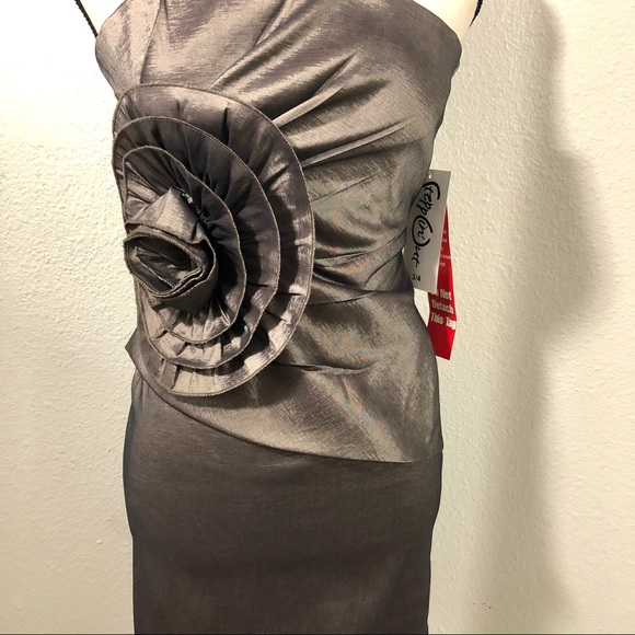 NWT STEPPIN OUT Metallic Strapless Dress Sz 3/4 - Picture 1 of 9
